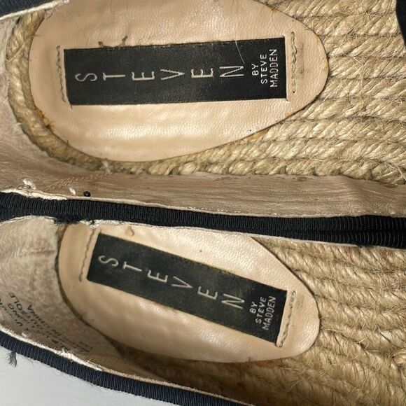 Steve Madden Lanii Hair Calf Espadrille Loafers 7 - Picture 11 of 12